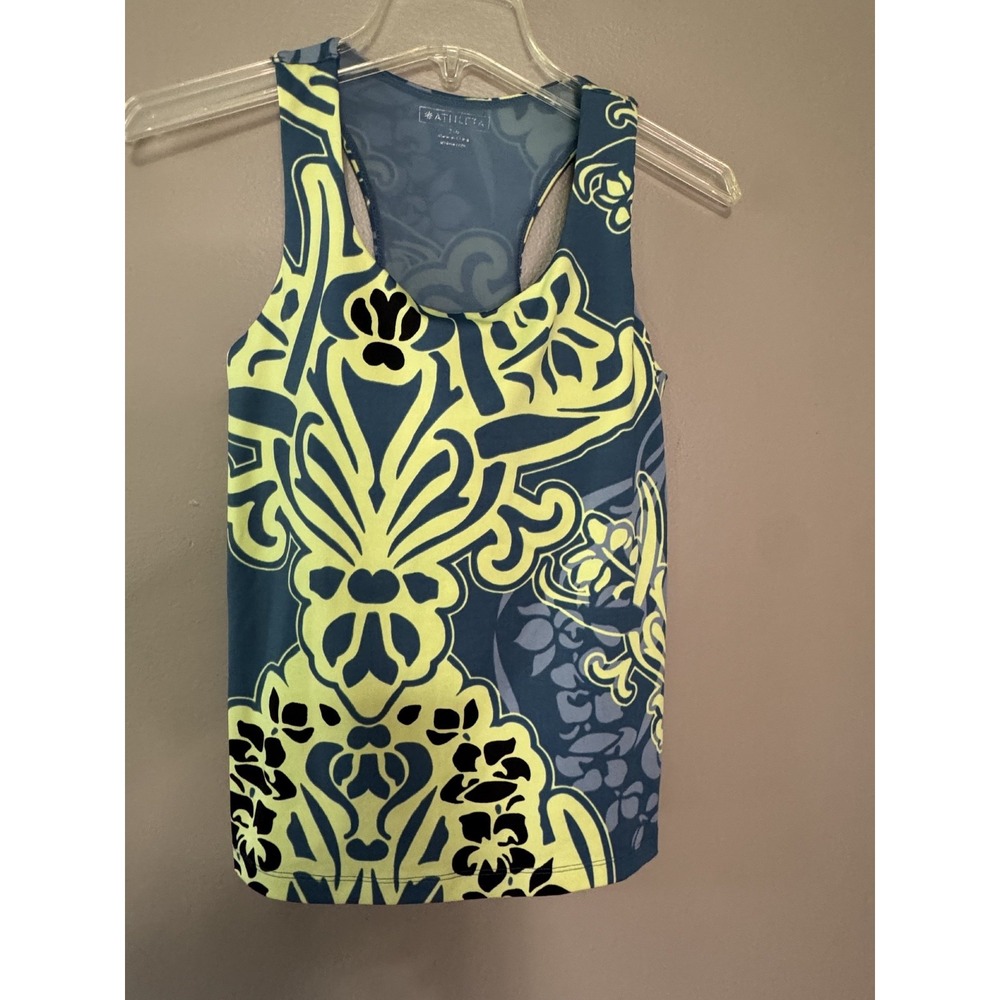Athleta Swim/Athletic Top With Built in Wired Bra Size 34B
